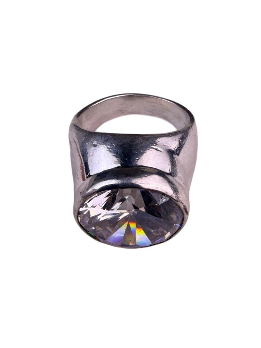 Basina Mens Silver 925 Ring With Cubic Zirconia Statement Design